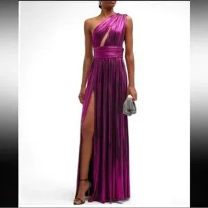 knee length dresses for ladies Bronx and Banco - Camila Rhinestone Cutout Maxi Dress main image 1